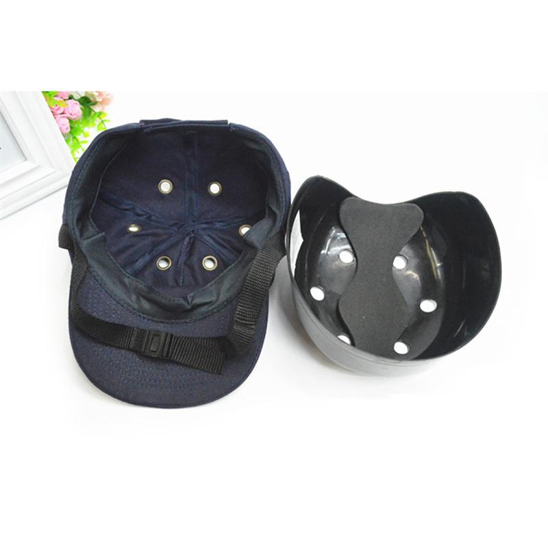 Outdoor Veiligheid 6-Gat Bump Cap Insert Voor Baseball Caps (Zwart)