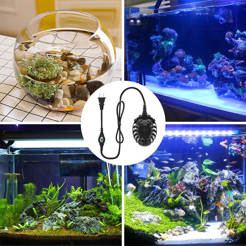 Kleine Mini Aquarium Verwarming Staaf Vis En Schildpad Heater Verwarming Rod Automatische Constante Temperatuur Aquarium Accessoires