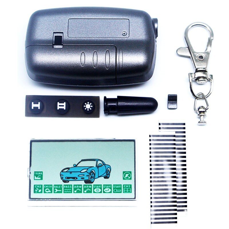A6 LCD Display For Russian Version Two way Car Alarm System Starline A6 lcd Remote Control Keychain Key Chain Fob