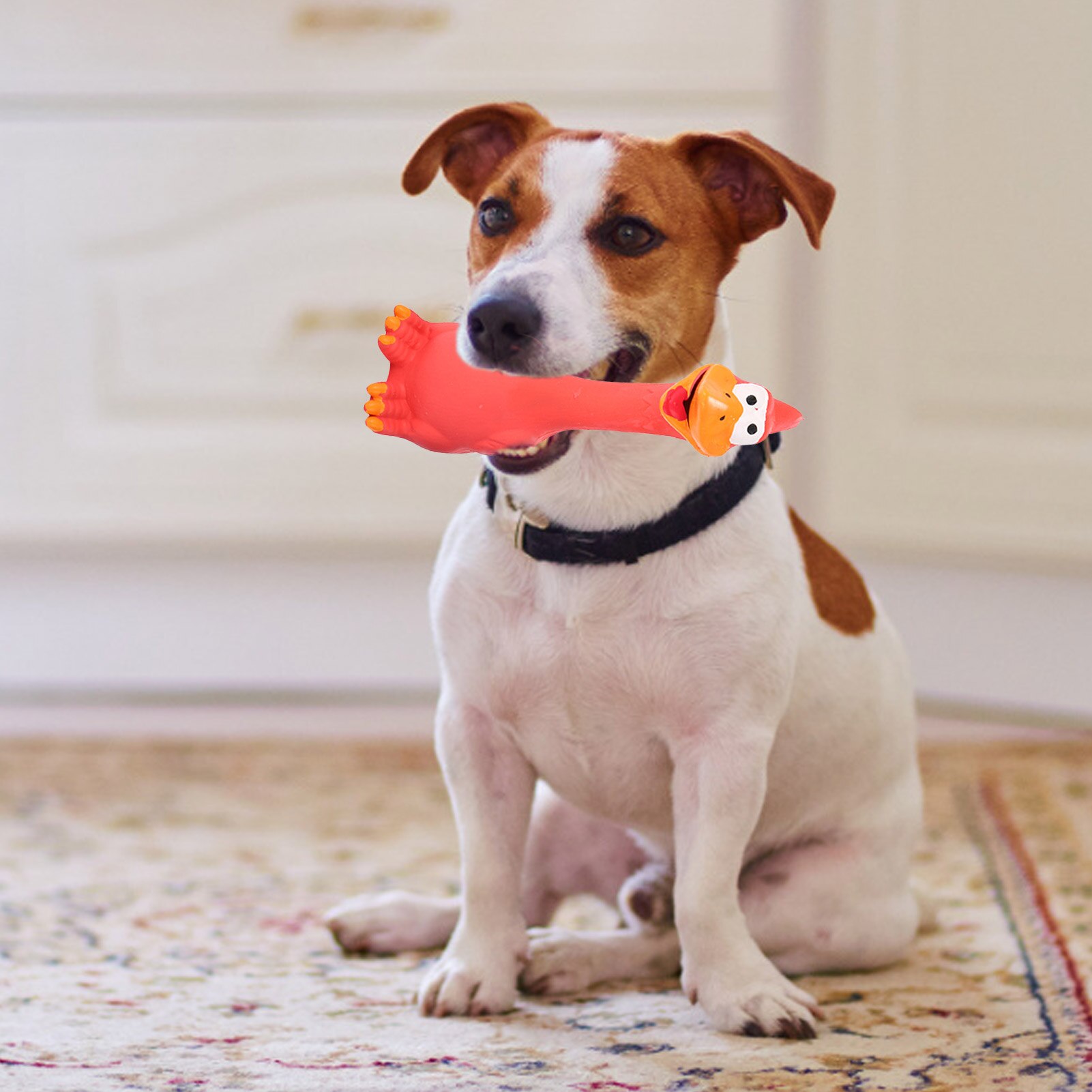 Newest Screaming Chicken Pets Dog Cats Toys Squeeze Squeaky Sound Funny Toy Safety Rubber For Dogs Molar Chew Toys
