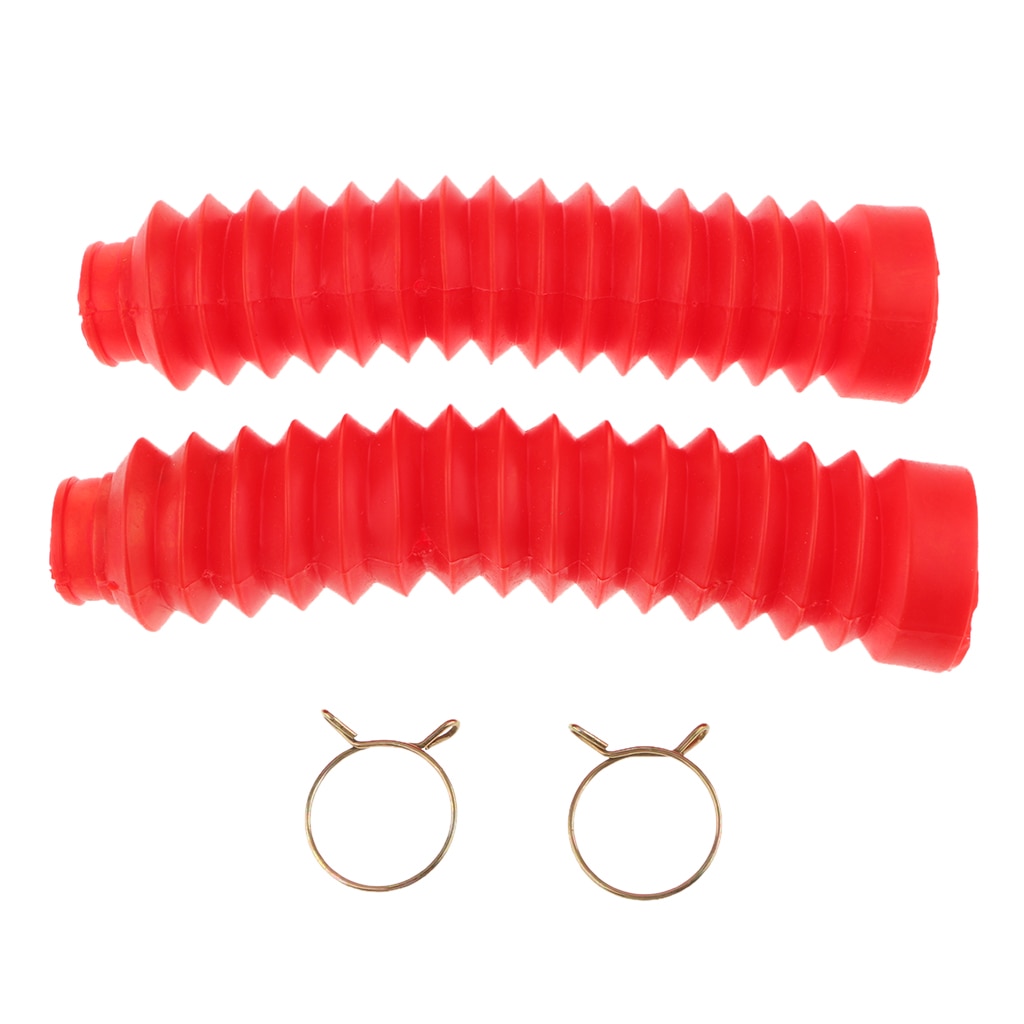 Gumowe przednie widelce motocyklowe osłona pyłoszczelna buty z zaciskiem 210x42x25mm