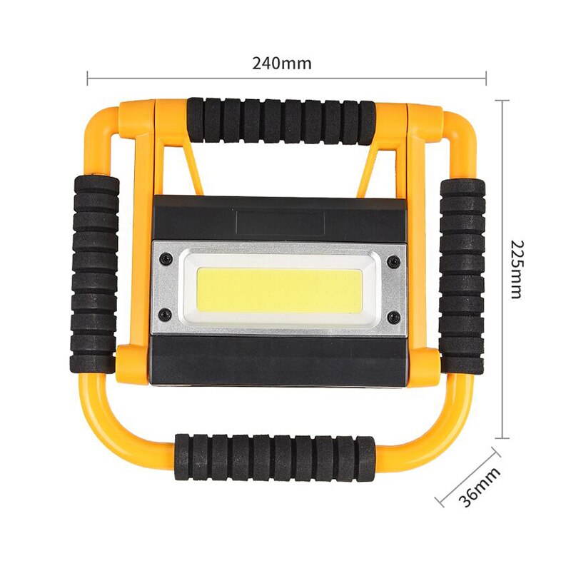 200W LED Work Lamp USB Rechargeable LED Torch Camping Lantern Water Resistant Outdoor Search Flashlight for Fish Camp: Package A