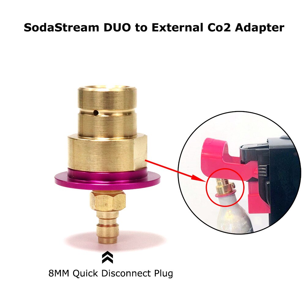 Sodastream Duo Quick Connect Cqc Naar Externe Co2 Adapter Met Quick Disconnect Connector