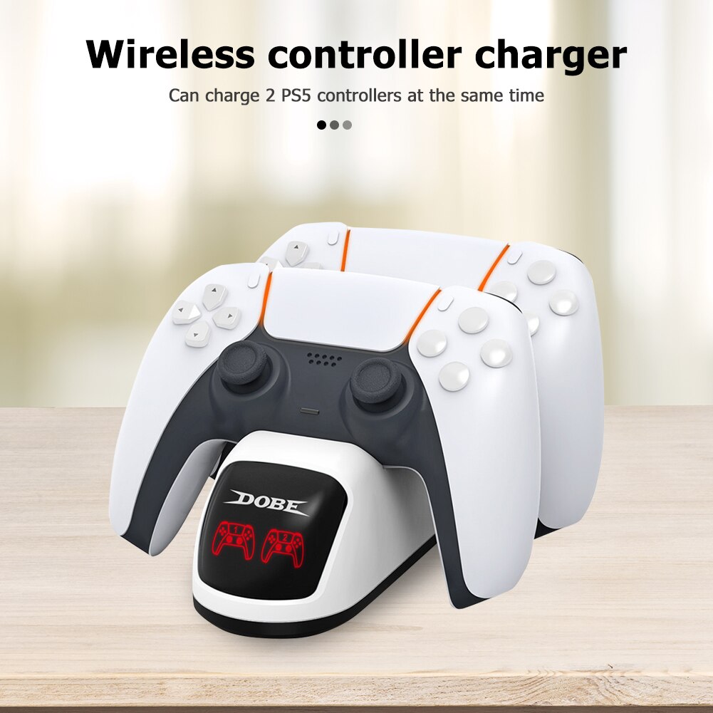 Dual Controller Charger Fast Charging Dock Stations for DualSense Accessories Electronic Machine Accessories