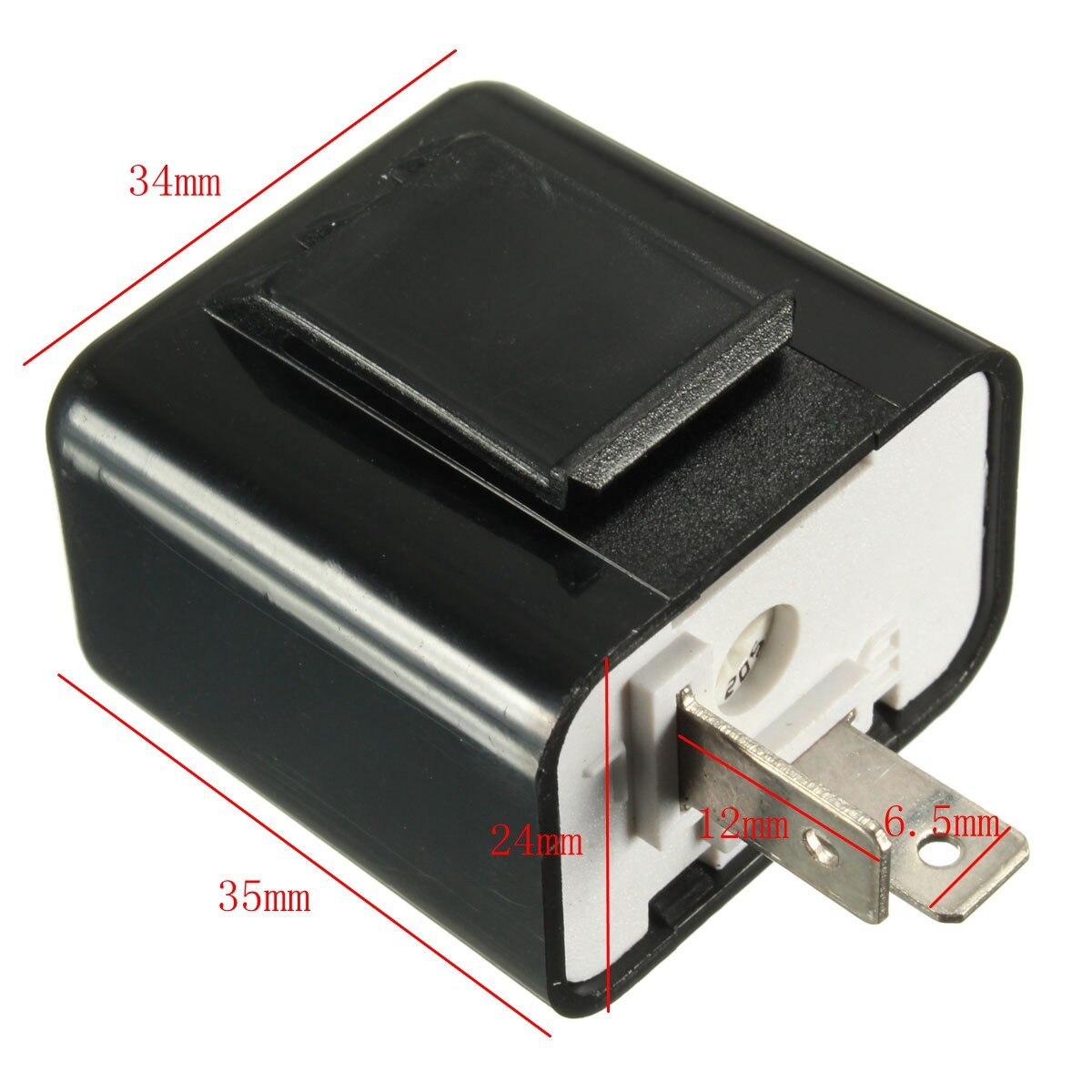 12V 2pin Moto LED Indicatori di Direzione Lampeggiatore Regolabile Interruttore del Relè Indicatore Luminoso Lampeggiante