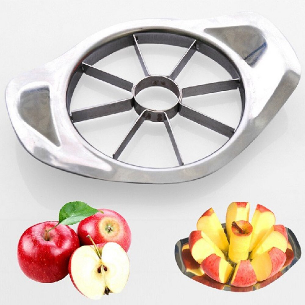 Rvs Fruit Appel Peer Cut Slicer Cutter Corer Divider Dunschiller