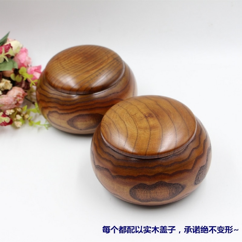 Go game wooden bowls yunzi bamboo cans chess box