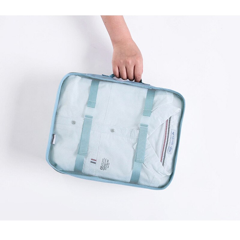 Multifunction 7pcs/set Travel Accessories Bags Organizer High Capacity Mesh Packing Cubes Clothes Arrange bag