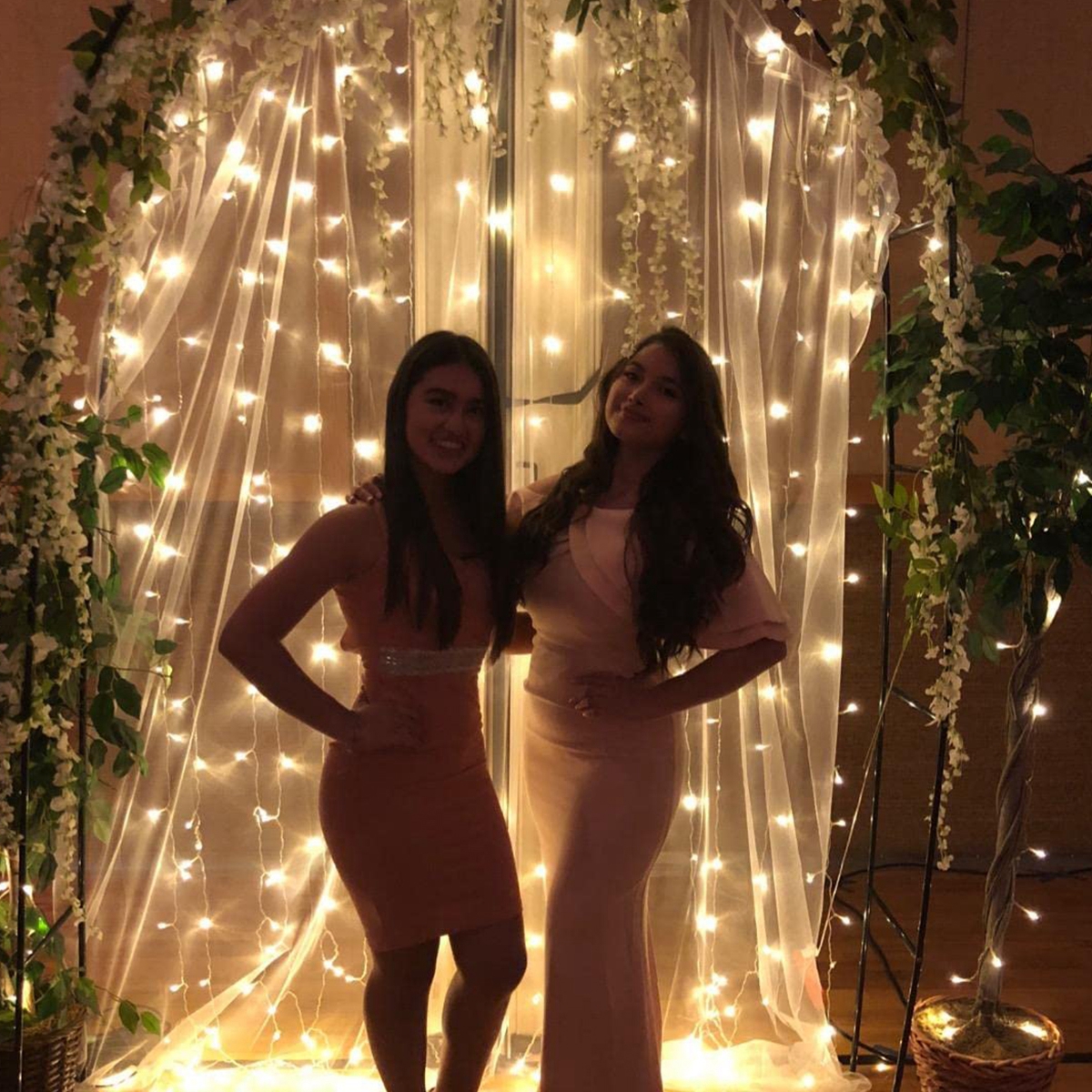 Cortinas de fondo blancas de 3x2,15 M con luces para , arco de boda, fondo fotográfico sin arrugas, decoración para de bienvenida de bebé y cumpleaños