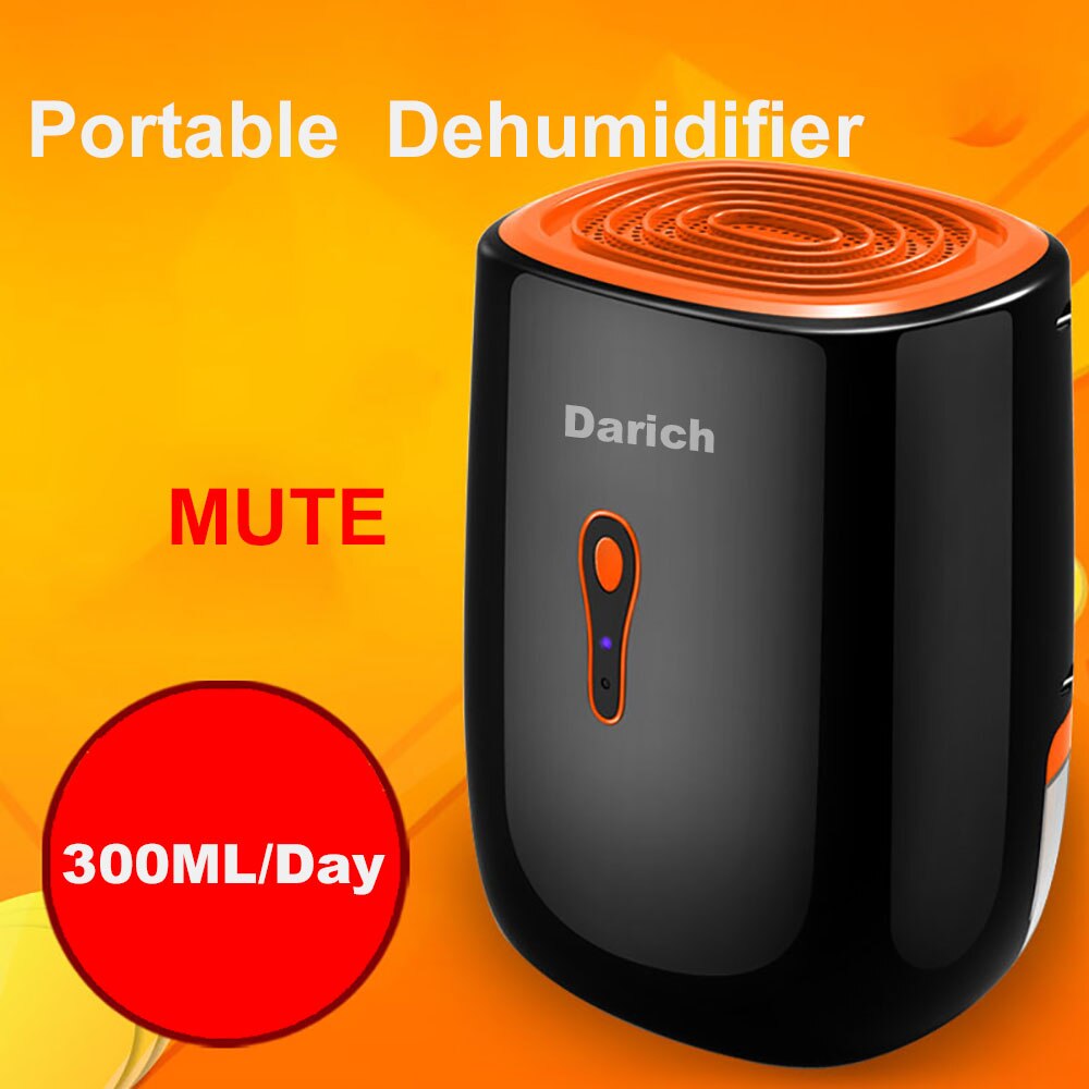Deshumidificador de membrana iónica portátil para el hogar, Mini secador de aire de 10L, CC de 9V, 25W, 800ML, tanque de agua
