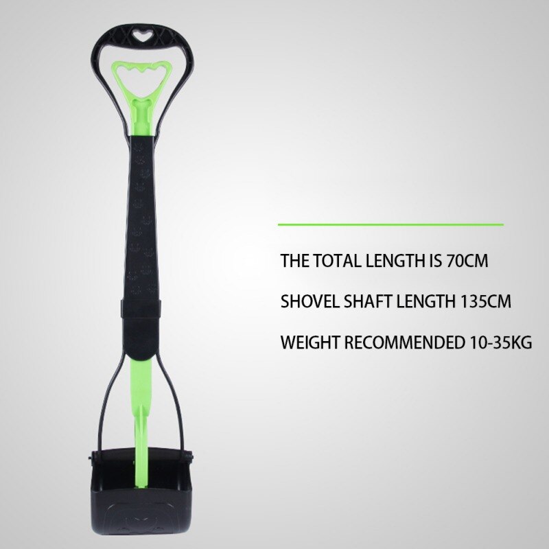 Pet Poop Clip Long Handle Stool Shovel Toilet Picker #: Clear