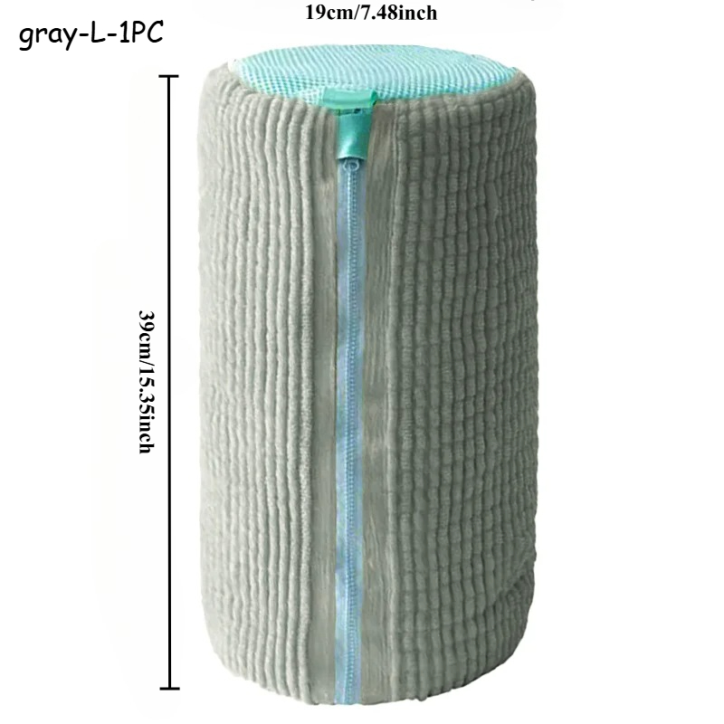 Borsa per scarpe per persone pigre Una borsa protettiva speciale per lavatrice domestica, borsa per lavatrice per scarpe durevole per tutti i tipi di scarpe: Grigio