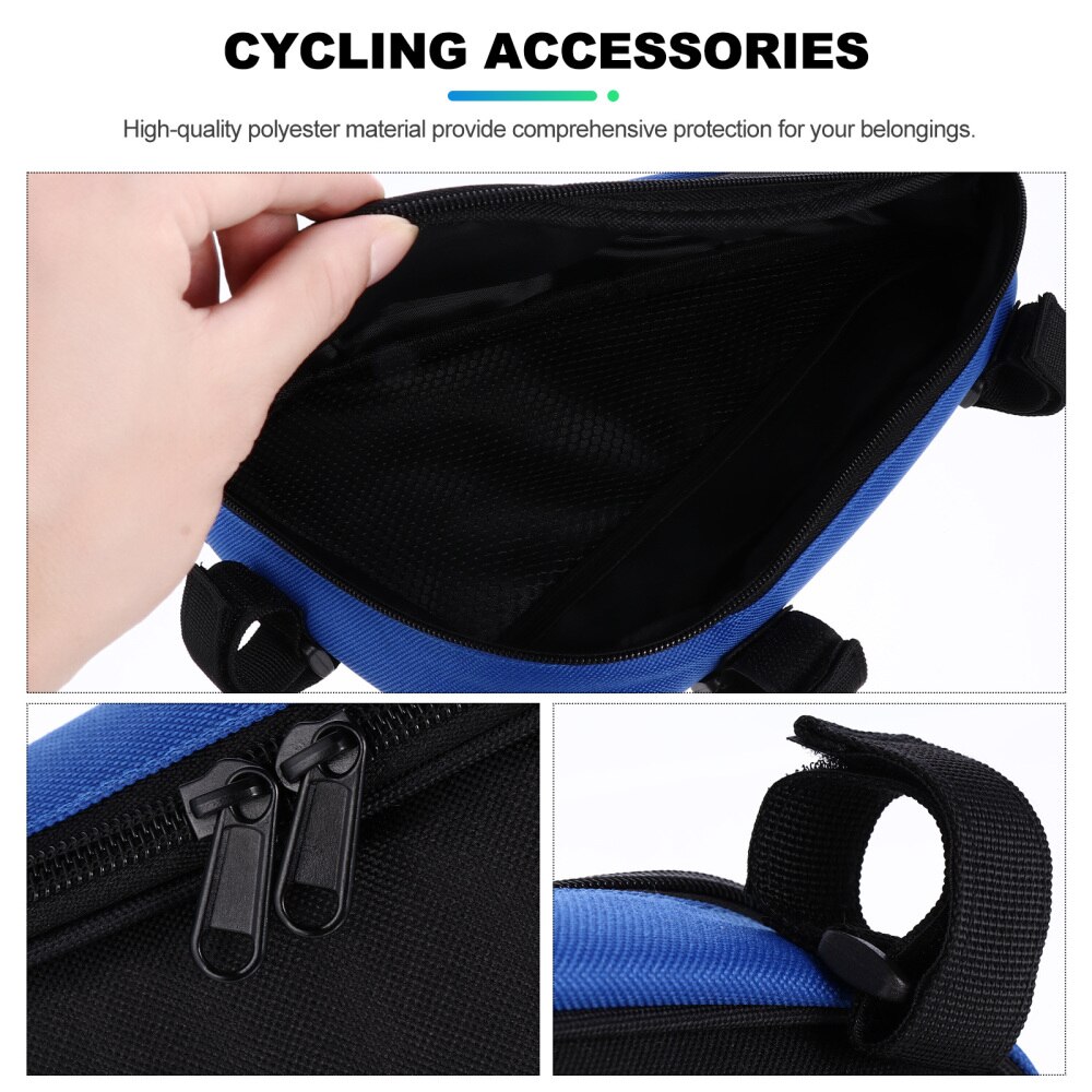 1pc 1.5l fietsframe tas fiets driehoek tas fiets opbergtas fiets accessoires