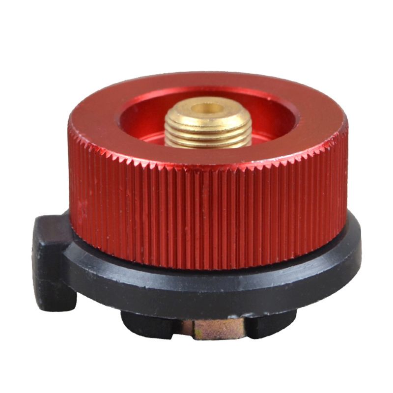 Camping Stove Adaptor Conversion Outdoor Valve Connectors Gas Adapter: Red