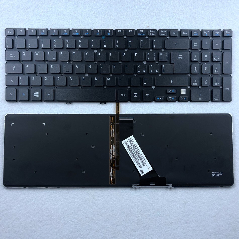 French Canada Italian UK Backlit Keyboard For Acer Aspire V5 V5-531 V5-531G V5-551 V5-551G V5-571G V5-571P V5-571PG V5-531P: COFFEE