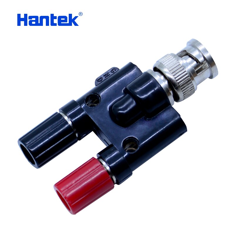 Hantek BNC to 4 mm Adapter connects two 4mm "banana" plugs to a BNC socket (HT311) for Automotive Diagnostic Oscilloscope