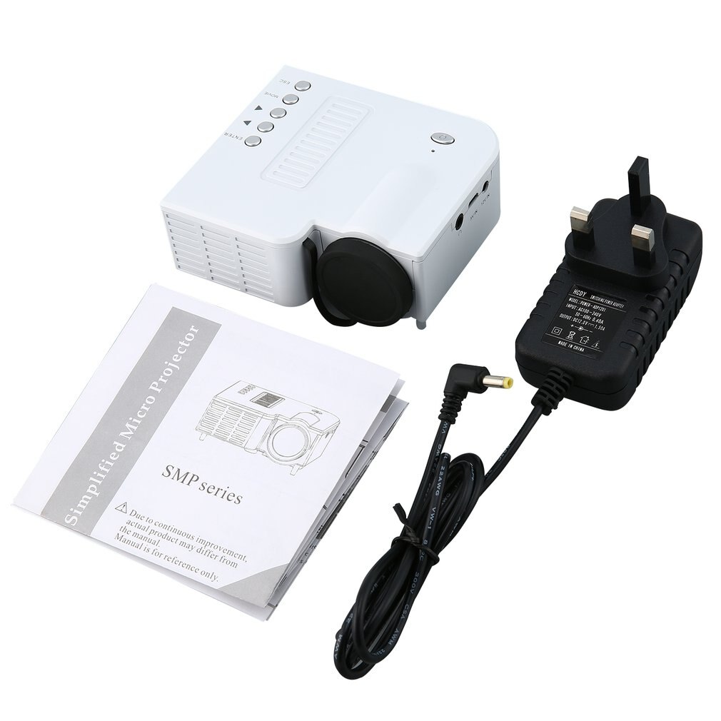 Uc28b mini portátil led projetor 1080p cinema em casa cinema usb tf cartão de entrada mini beamer