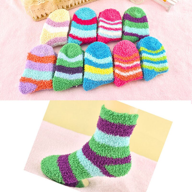 Korallen Vlies Neugeborenen Baby Socken freundlicher Baby Mädchen Junge Winter Socken Warme Weiche Kleinkind Kleinkind Socken freundlicher Sokken Skarpetki 0-3Y