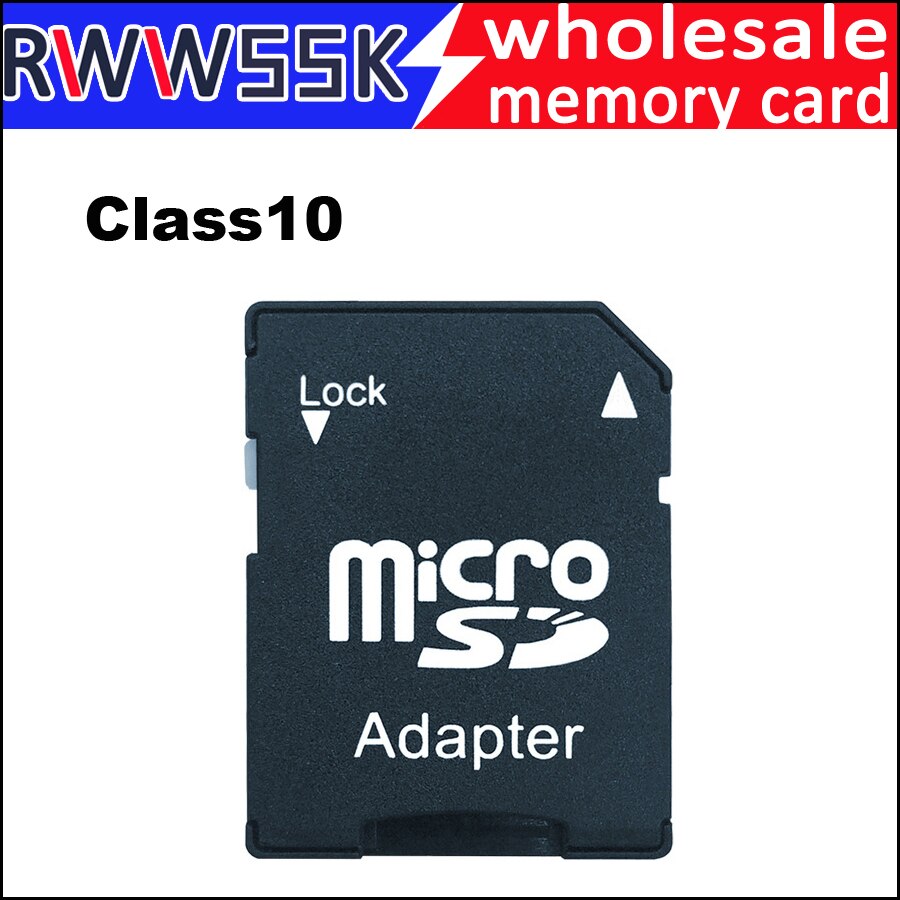 10Pcs Micro SD TransFlash TF To SD SDHC Memory Card Adapter case