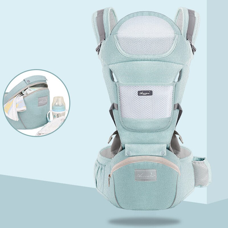 Honeylulu gecombineerde draagzak, afneembare rugtas, draagzak, reflecterende strip, kangoeroe, verschillende stijlen, rugzak, hipsit, ergoryukz