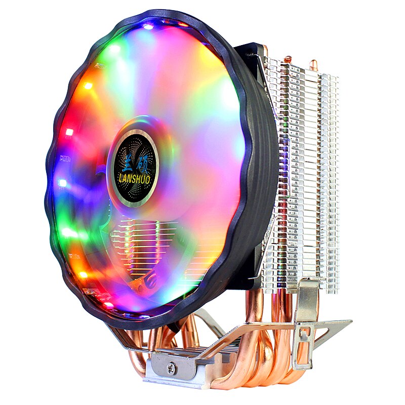 ONLY One Cooling Fan for CPU Cooler 9CM to 12CM RGB LED Quiet 4PIN PWM