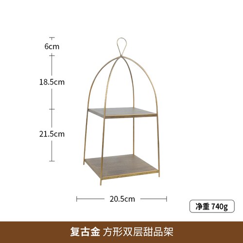 Baking Cake Bread Display Racks Wedding Cake Stands Dessert Cupcake Food Plates Tray Restaurant Tableware: Two Tier