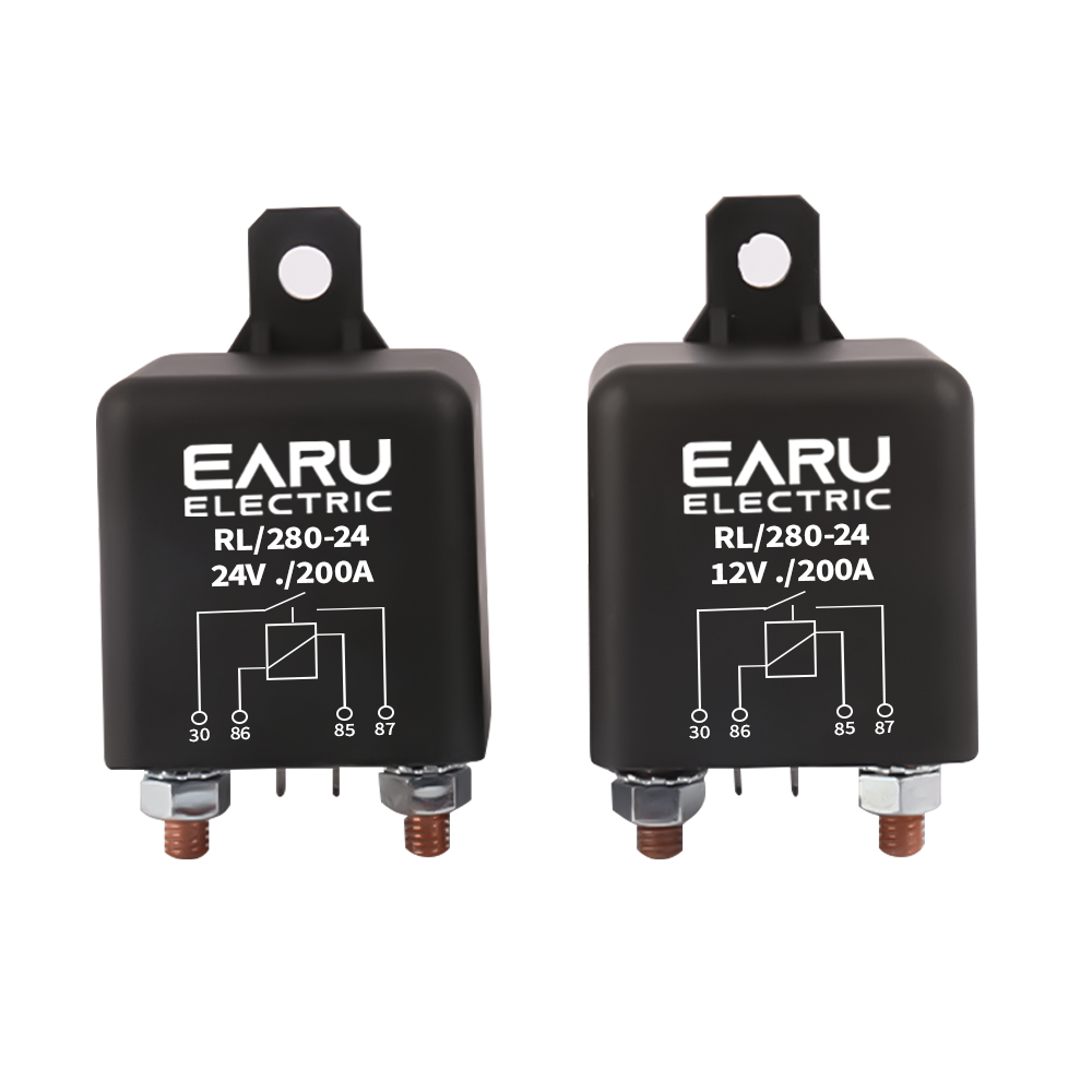High Current Relay Starting Relay 200A 100A 12V 24V Power Automotive Heavy Current Start relay Car relay Earu