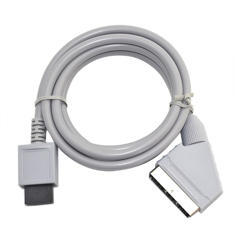 Câble pour TV vidéo Scart rvb, cordon AV, 1.8m, Compatible avec Wii wii-u, jeu vidéo: 1.8M-PAL