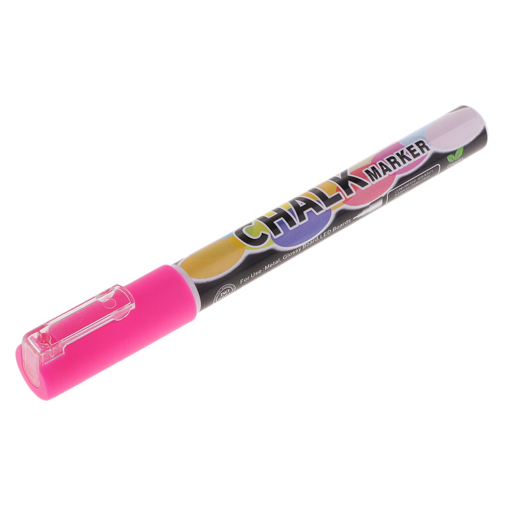 Fluorescent Liquid Chalk Markers Pens for Chalkboard Window LED Glass: pink