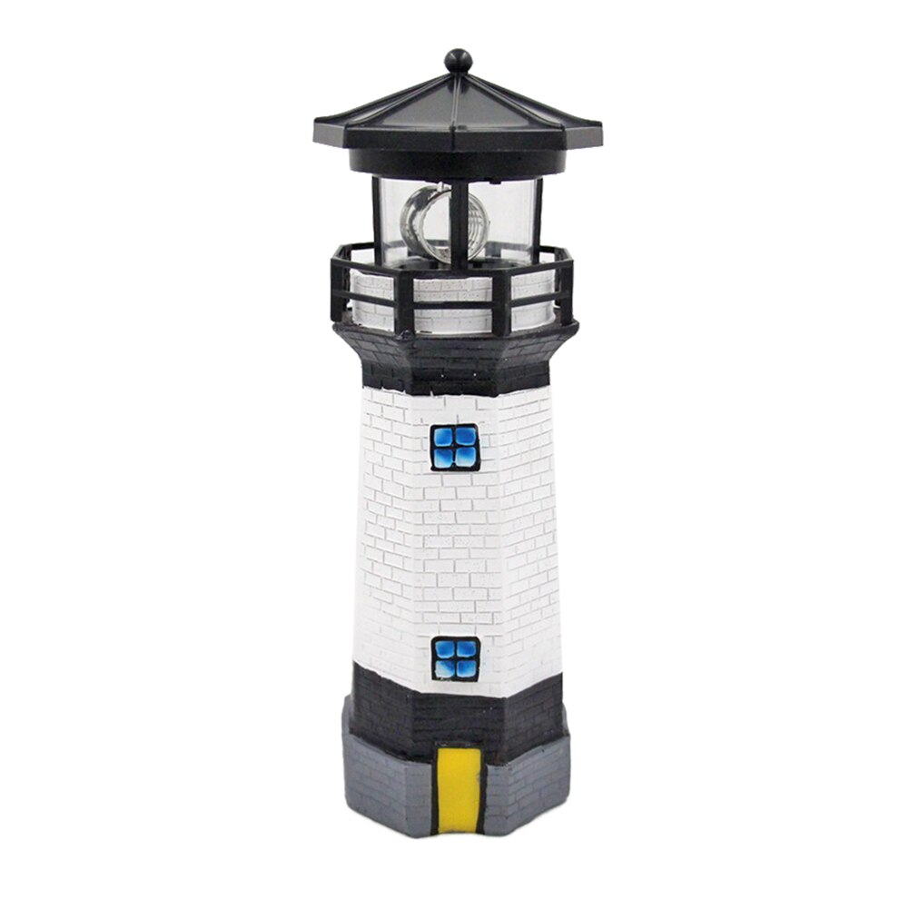 Phare forme solaire lumière LED jardin clôture cou – Grandado