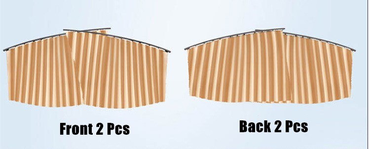Auto Fenster Sonnenschutz Vorhang Magnet Sporn Einstellbare Auto Vorhang Sommer Sonnenschutz Fenster Bildschirm Tuch Auto Dekor Liefert: khaki 4 Stck
