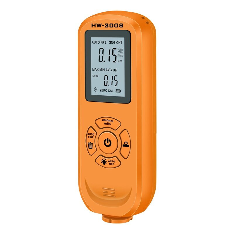 Paint Thickness Digital Thickness Gauge Coating Tester Thin Film Coating Measurement Paint Tester: Orange
