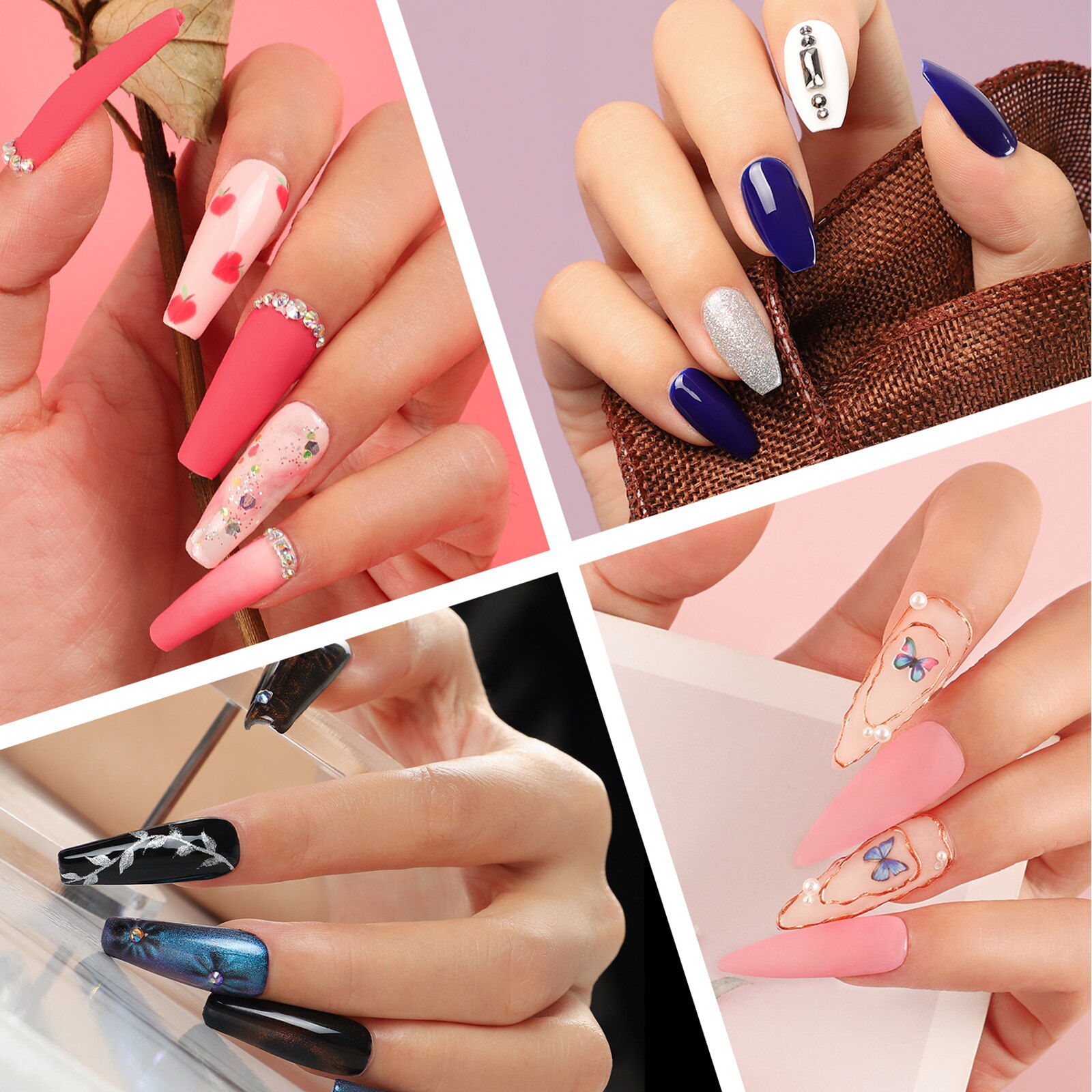 COSCELIA-Juego de esmaltes en Gel para uñas, conjunto de manicura con lámpara LED UV, barniz híbrido semipermanente, herramientas de para decoración de uñas kit uñas semipermanente con lampara with torno uñas