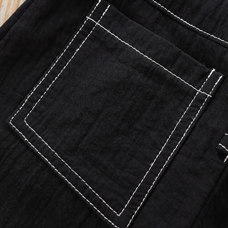Children Clothing Spring Autumn Children's Suspenders Jeans Boys Casual Pants Girls Loose Trousers