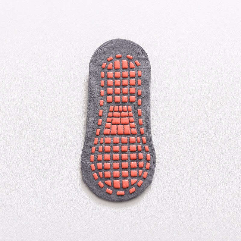 Non Skid Enkel Baby Sokken Met Rubberen Grips Katoen Kinderen Laag Uitgesneden Sok Voor Jongen Meisje Peuter Vloer Sokken kousen Voor Meisjes: Gray / 5-10Years