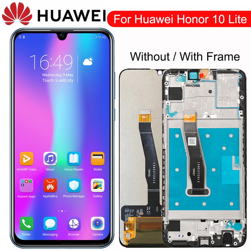 Original Display For Huawei Honor 10 Lite LCD Touch Screen Digitizer with Frame Global Version 6.21" HRY-LX1 HRY-LX2 HRY-L21