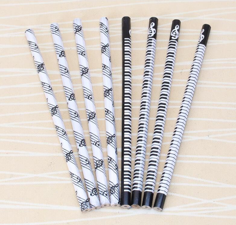 Musical Pencil 2B Standard Round Music Stationery Piano School Office Supply Student Prize kawaii simple cute