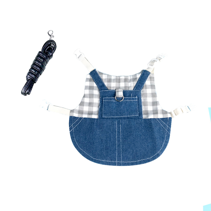 Vêtements pour animaux de compagnie, veste en Denim pour lapin, manteau, petit Animal, harnais, gilet, ensemble pour furet, lapin, Hamster, cochon d&#39;inde, accessoires pour animaux de compagnie