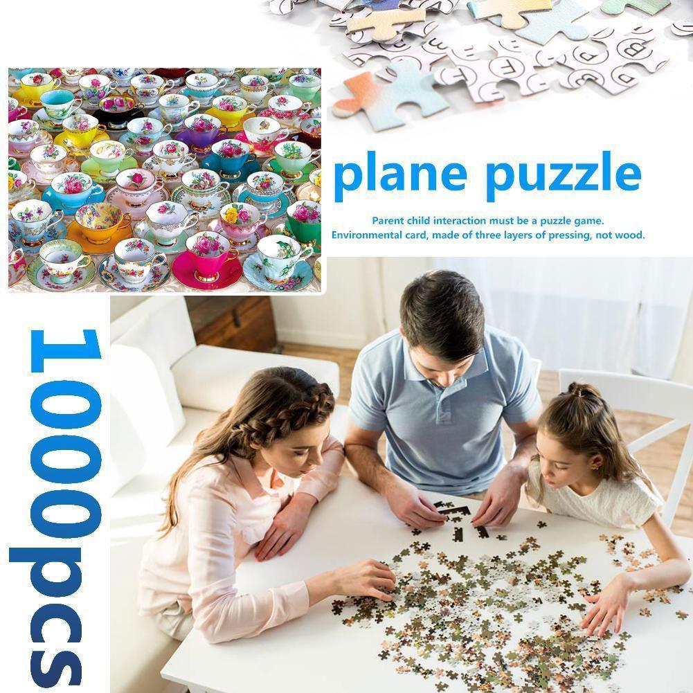Legpuzzels 1000 Stuks Puzzels Theekopje Foto Jigsaw Voor Volwassen Educatieve Self-Montage Puzzel Puzzel Kinderen Om W1I3