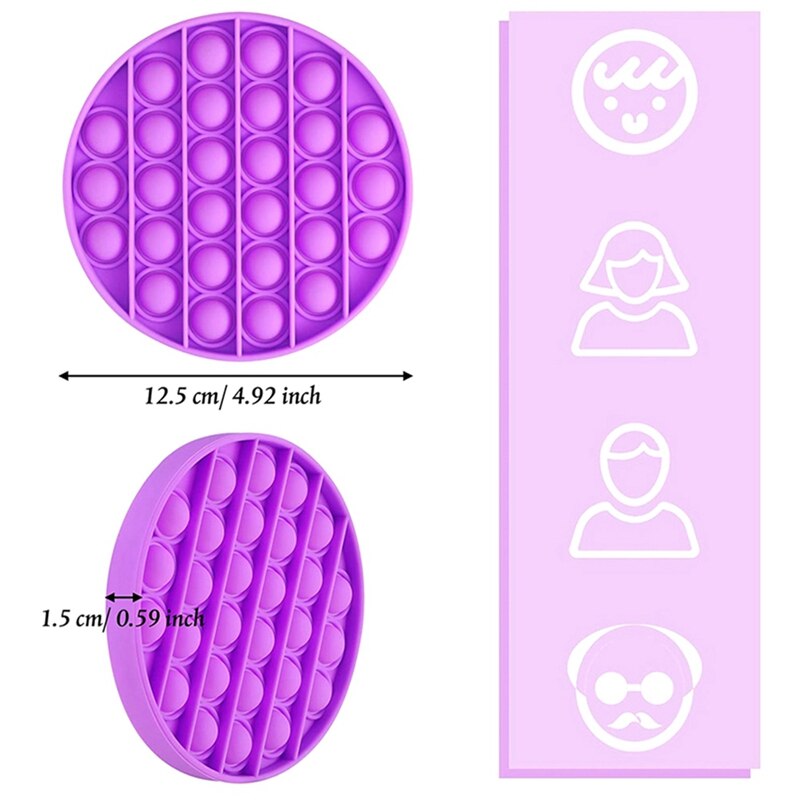 Erwachsene freundlicher Lustige Anti-betonen-Spielzeug drücken blasiert Zappeln Sensorischen Spielzeug Autismus Spezielle Bedürfnisse Stressabbau Spielzeug Squishy