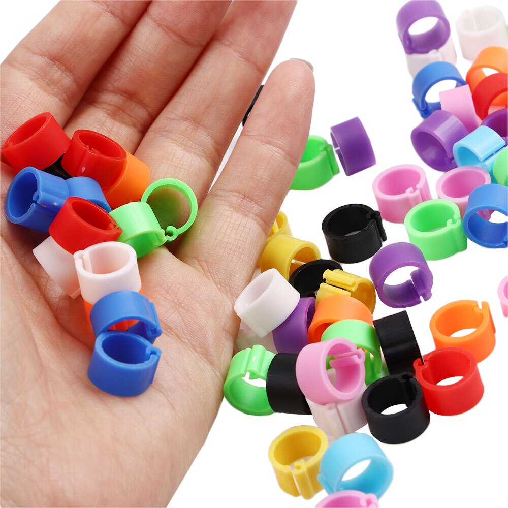 100 Pcs Duiven Ringen 6Mm Bajonet Identificatie Ring Opening Duif Ring Kleur Duif Voetring Duif Levert Vogel Apparaten