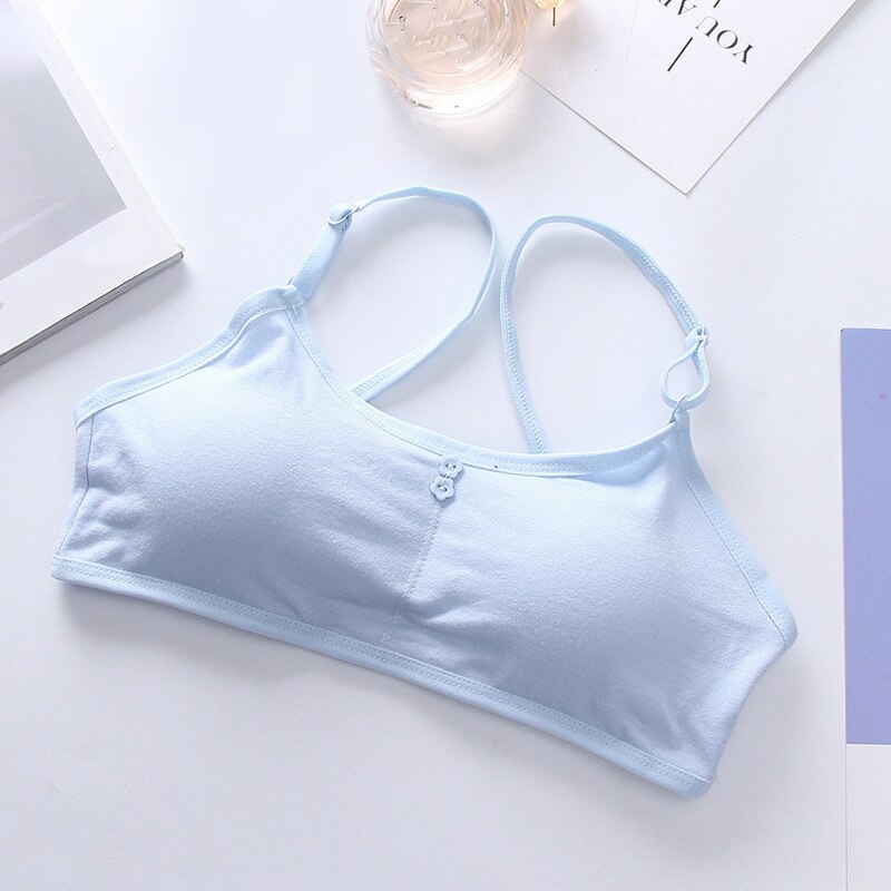 Kids Underwear Cotton Teen Training Bra for Girls Teenager Breathable Girl Vest Bras Children Clothing Random Color Training Bra