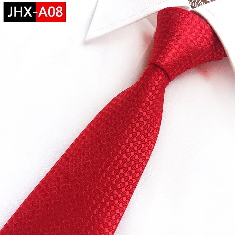 8Cm Polyester Ties Voor Mannen Formele Zakelijke Hals Tiies Huwelijkscadeau Voor Mannen Stropdas Bruidegom Party Das: A08
