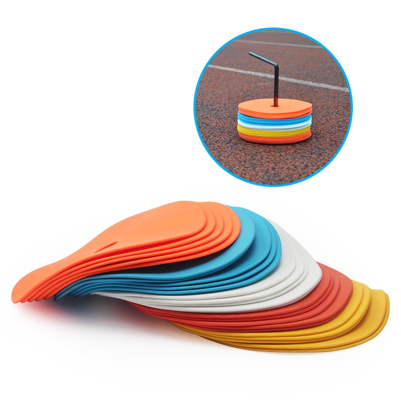 5 pcs Football Field Flat Marker Disc Soccer Basketball Training Aids Sports Entertainment Accessories