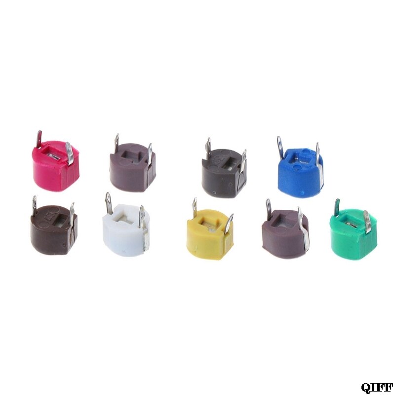 45 Pcs 9 Values Trimmer Capacitor Kit Assorted Adjustable Variable Capacitors APR29