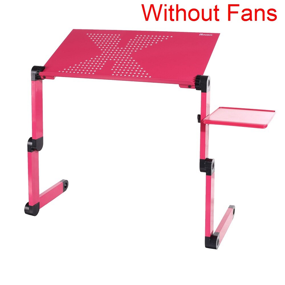 Homdox Computer Desk Portable Adjustable Foldable Laptop Notebook Lap PC Folding Desk Table Vented Stand Bed Tray N20*