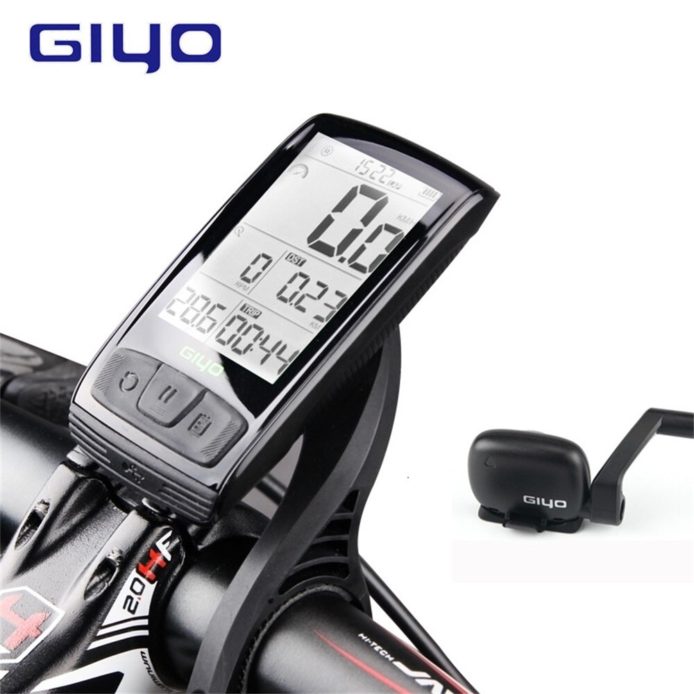 Giyo Draadloze Bluetooth 4.0 Fiets Computer Met Fiets Mount Houder Snelheidsmeter Cadanssensor Waterdicht Fietsen Stopwatch