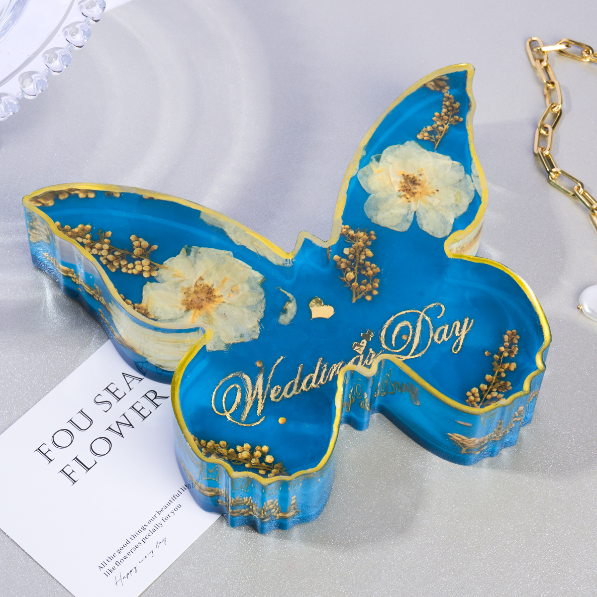 Nova borboleta resina epóxi molde diy 3d inseto artesanato presente ornamento molde de silicone flor artificial borboleta moldes decoração para casa