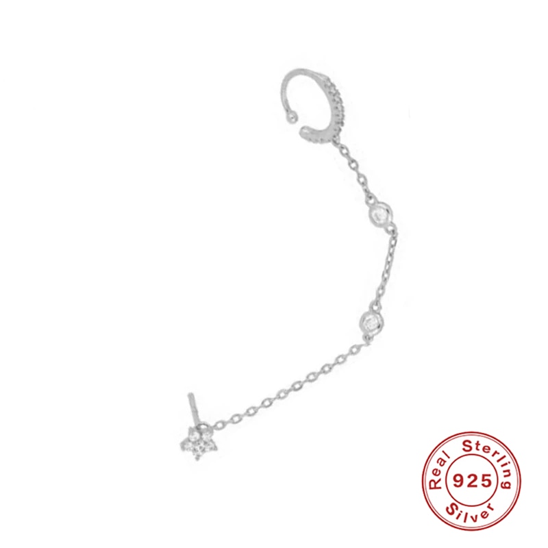 Roxi Mooie Bloem Stud Oorbellen Voor Vrouwen Shiny Hoop Kristallen Ronde Zirkoon 925 Sterling Zilveren Oorbellen Bruiloft Sieraden