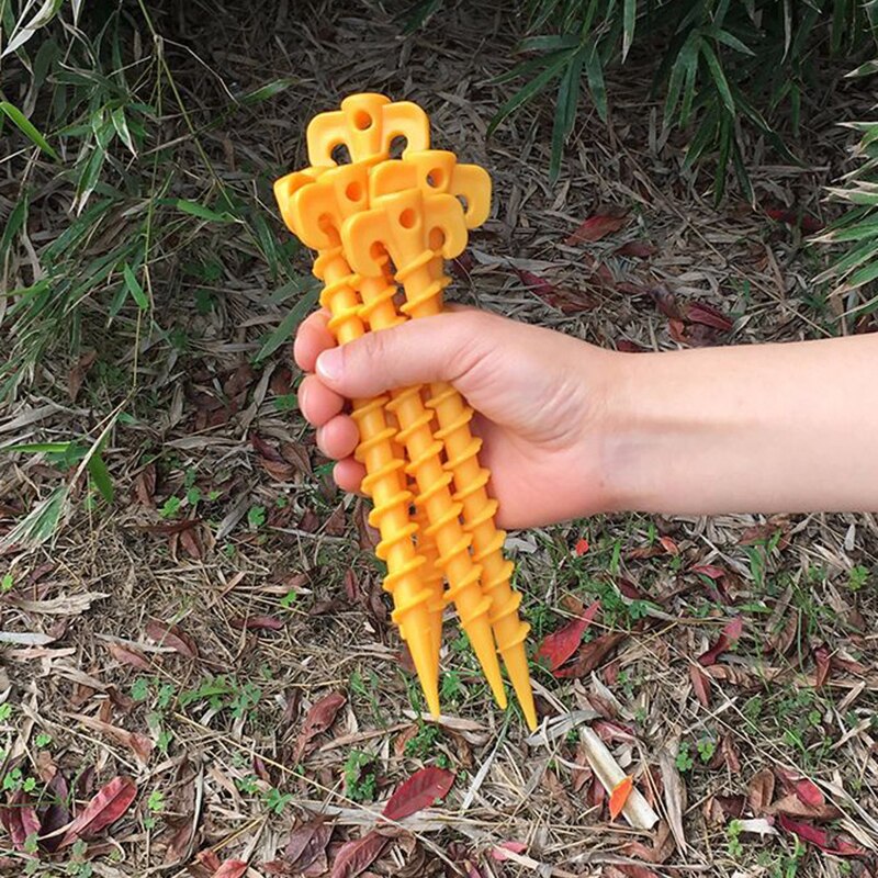 Für outdoor-wanderabenteuer, dschungeldurchquerungen, camping, schraub-spiral-zeltnägel